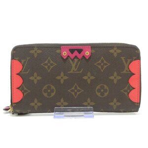 LOUIS VUITTON Zippy Wallet Flamingo Monogram Totem 490-090125